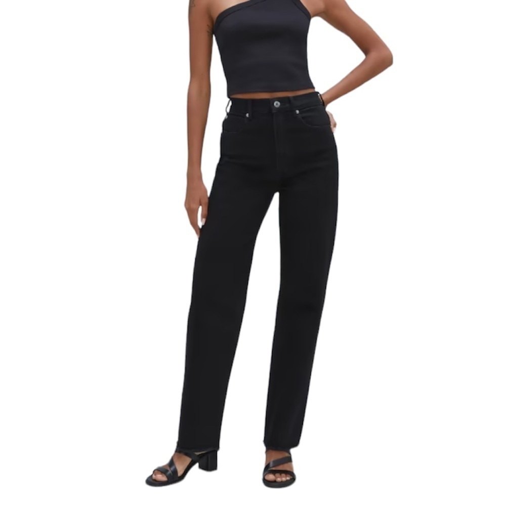 Everlane Women’s The Way-High Jean Coal Black Size 27 New Raw Hem